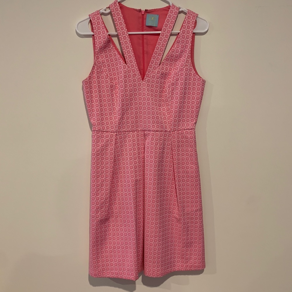 Cece Cynthia Steffe hot pink cut out short dress